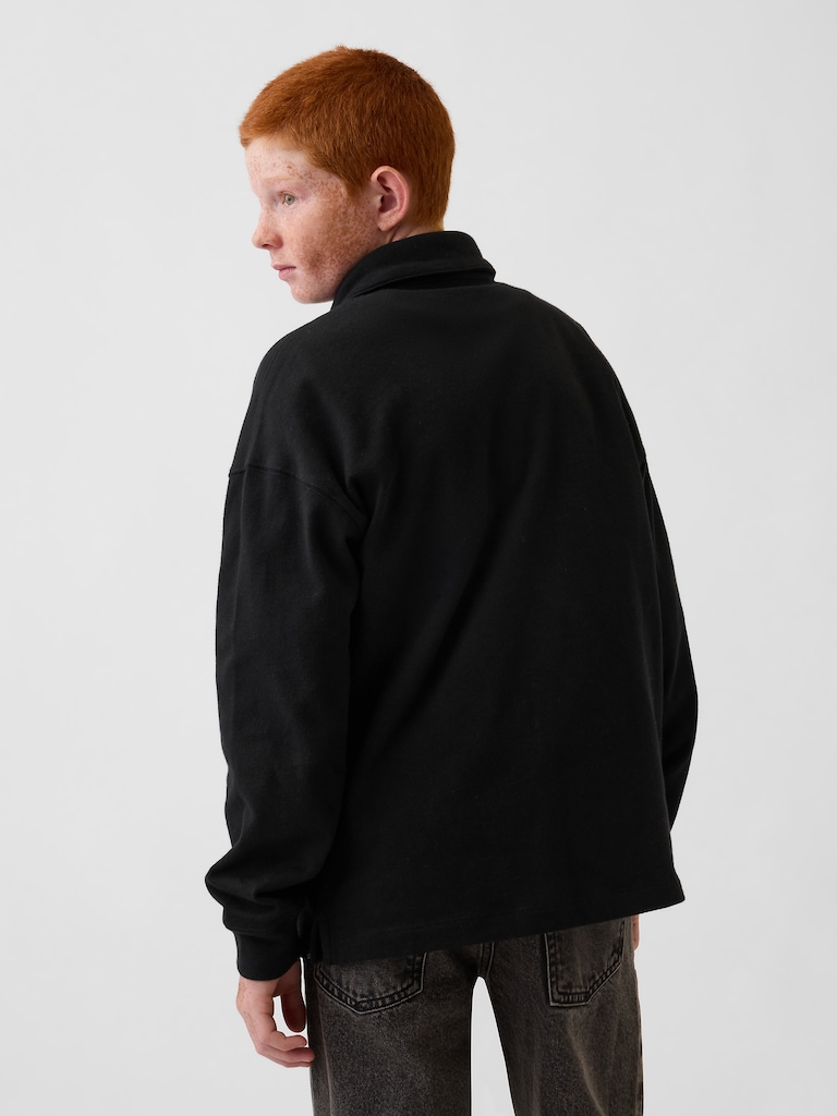 Kids Heavyweight Relaxed Polo Shirt