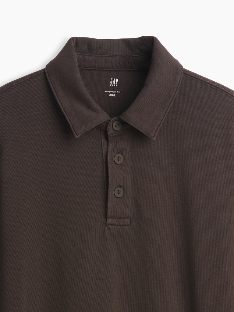 Kids Heavyweight Relaxed Polo Shirt