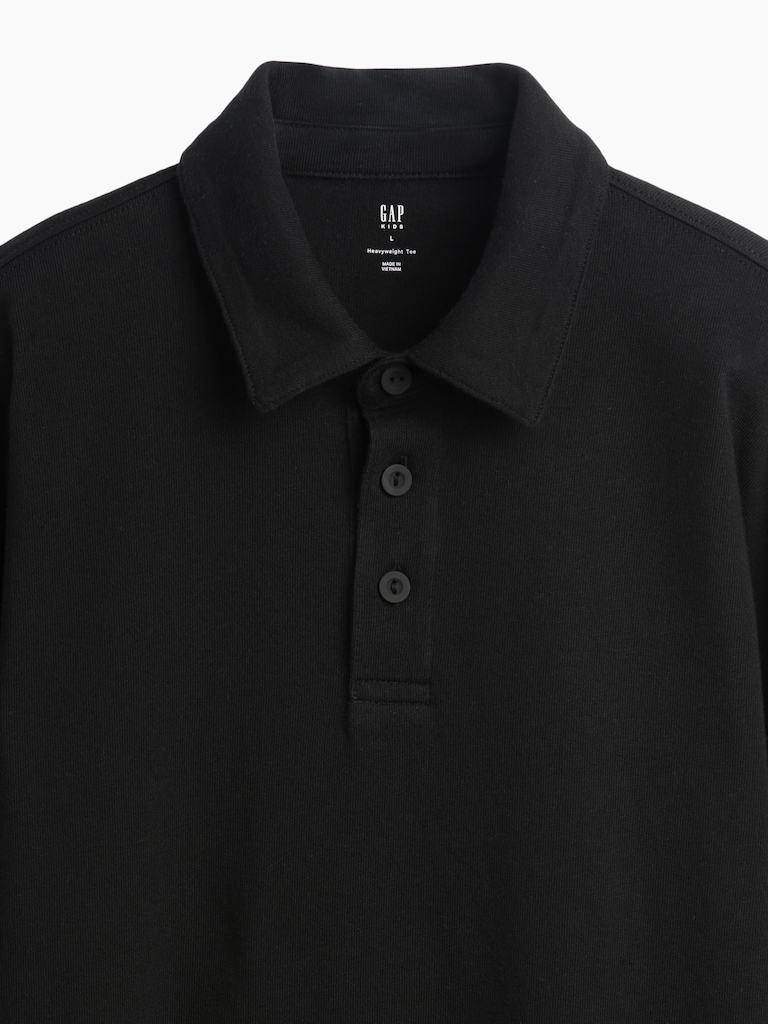 Kids Heavyweight Relaxed Polo Shirt