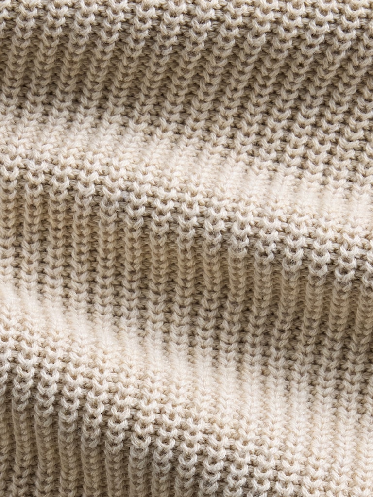 100% Cotton Relaxed Shaker Sweater