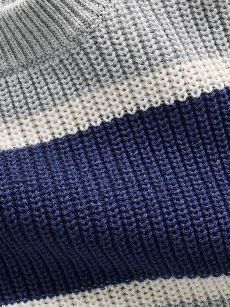 100% Cotton Relaxed Shaker Sweater
