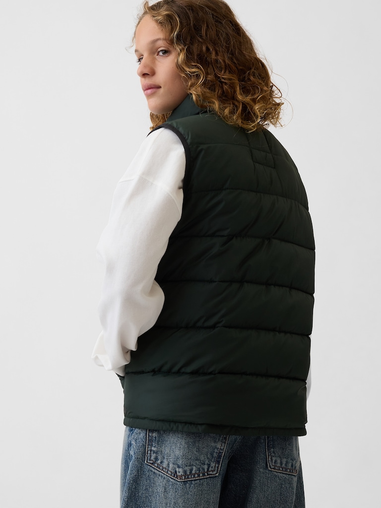 Kids Recycled Lightweight Puffer Vest