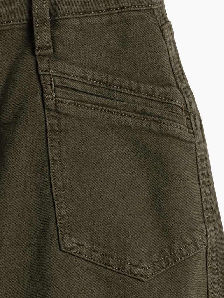 Kids High Rise Barrel Jeans