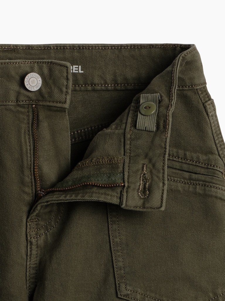 Kids High Rise Barrel Jeans