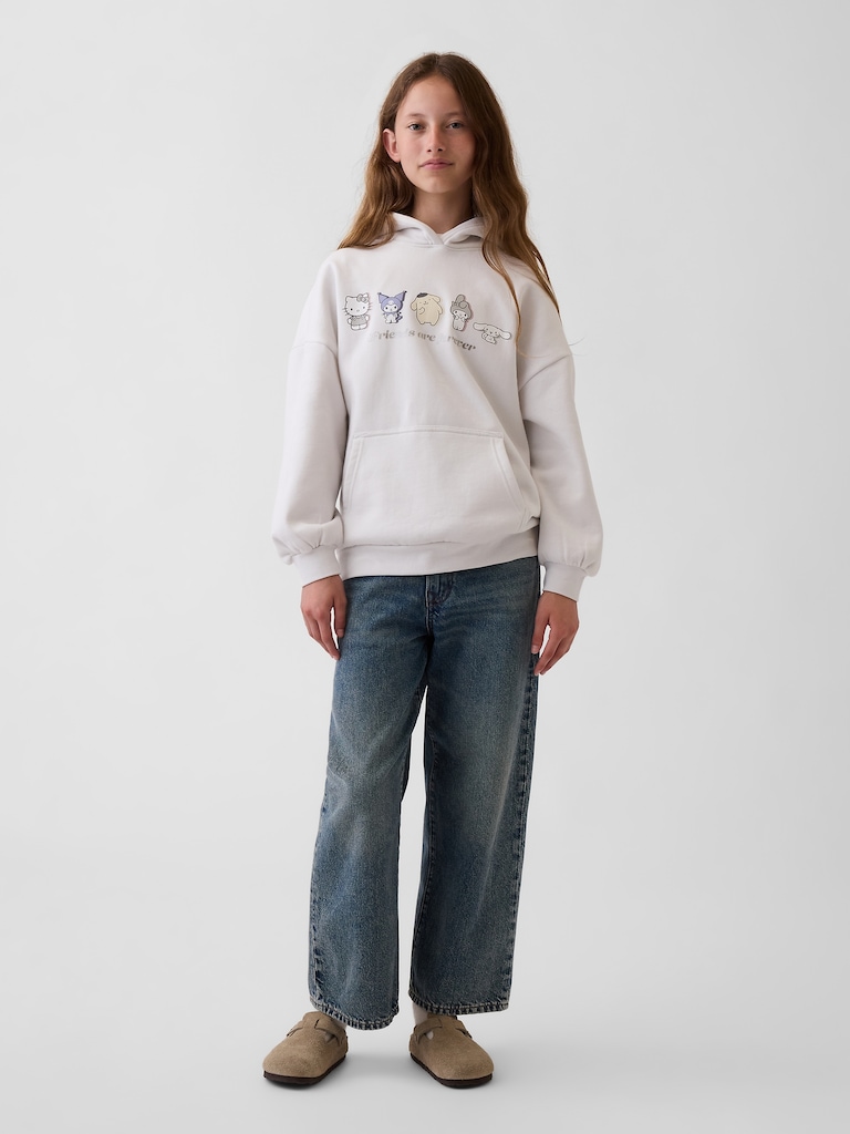 Kids VintageSoft Oversized Hello Kitty Hoodie