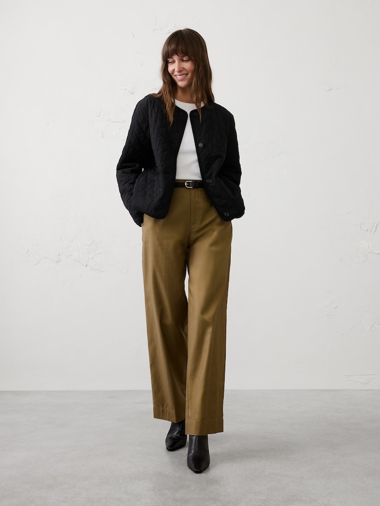 Quilted Cropped Jacket