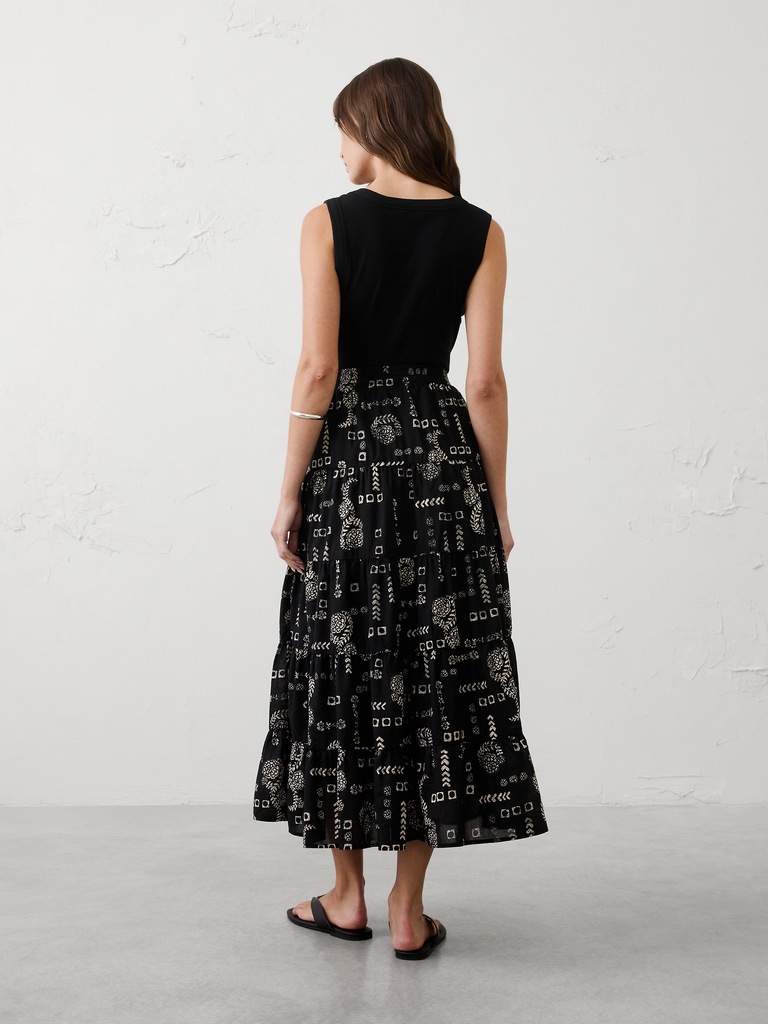 Tiered Maxi Skirt