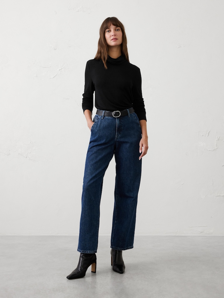 Soft Luxe Turtle-Neck Top