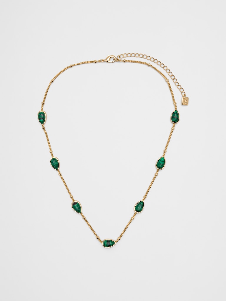 Station Stone Necklace