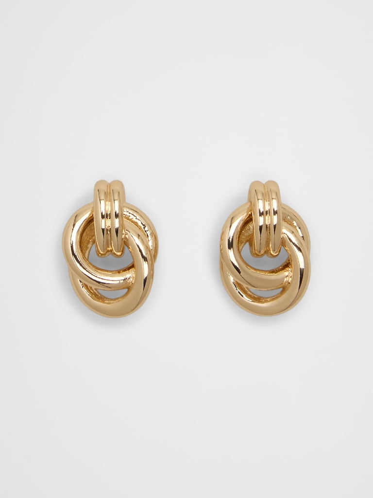 Mini Croissant Stud Earrings