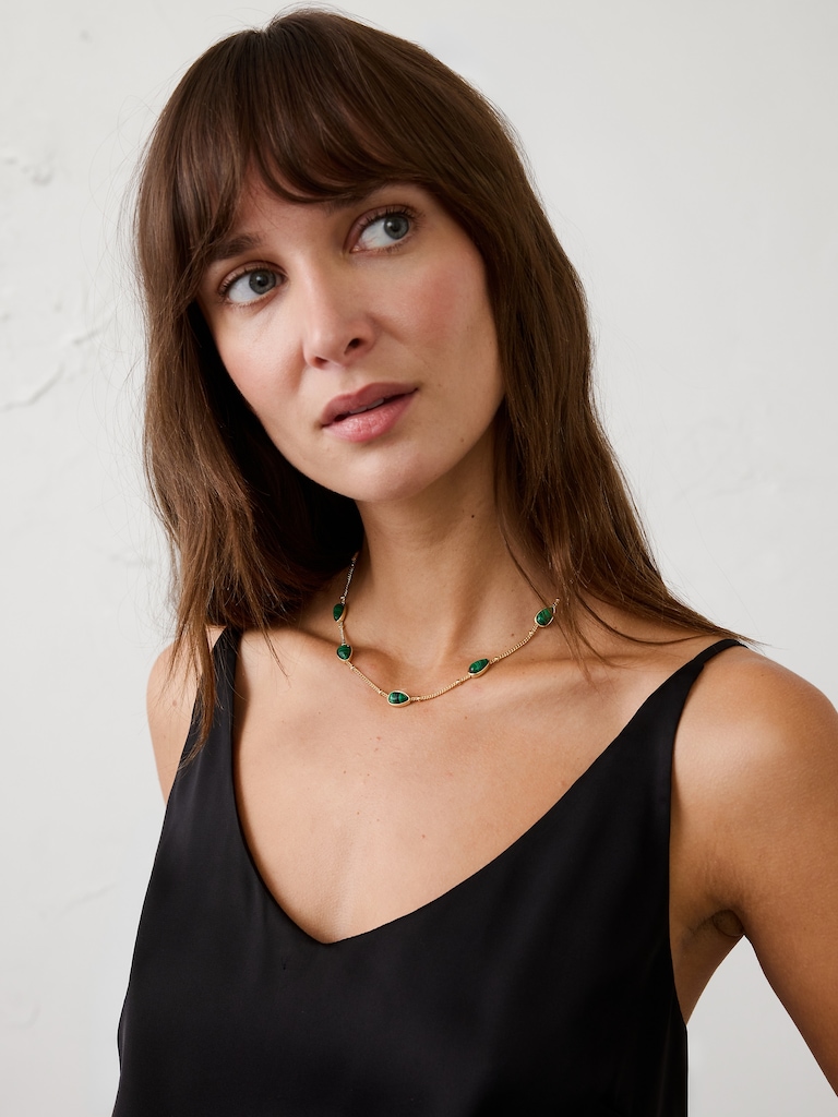 Station Stone Necklace