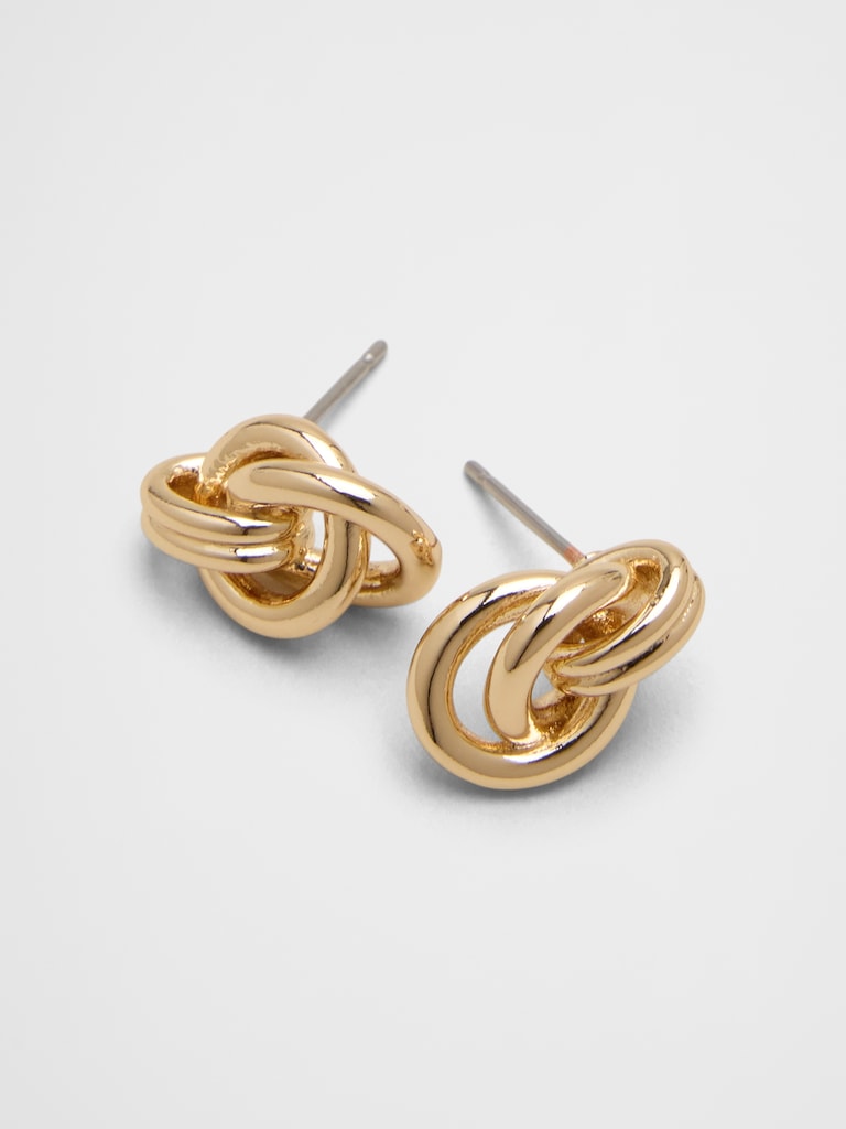 Mini Croissant Stud Earrings