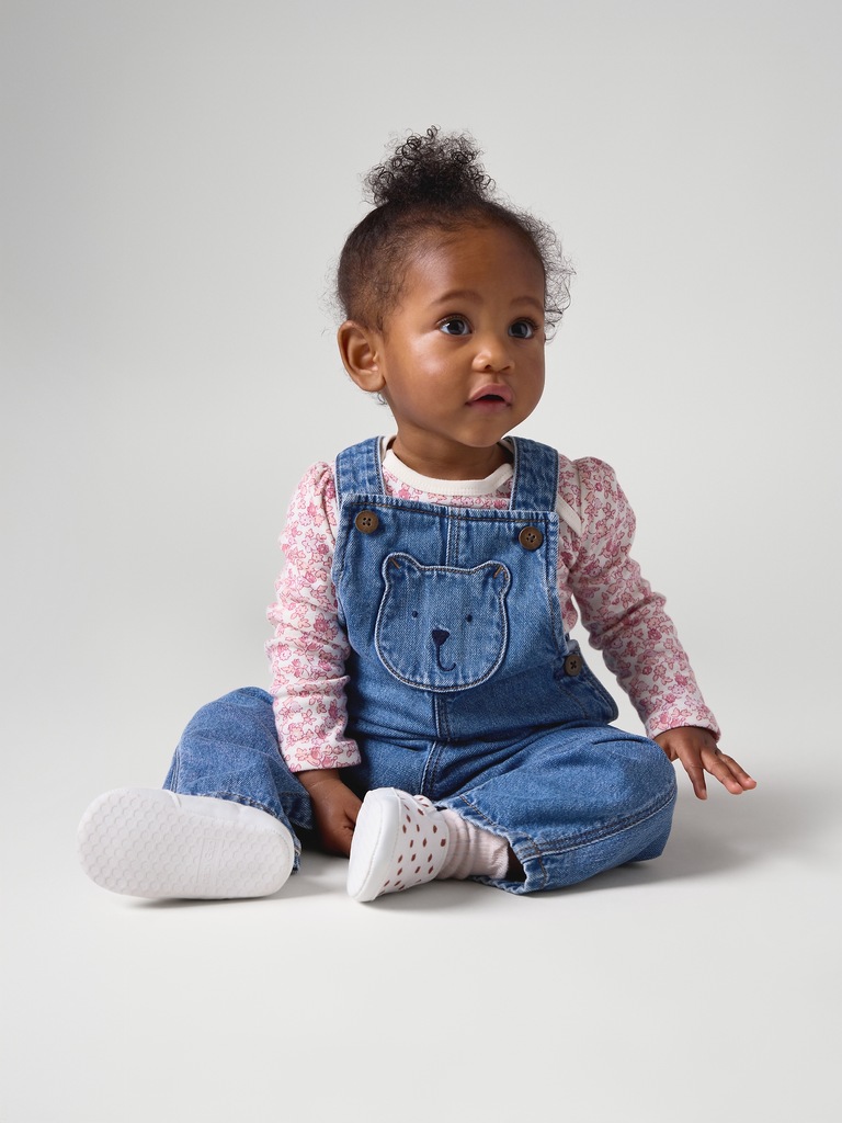 Baby Brannan Bear Denim Overalls