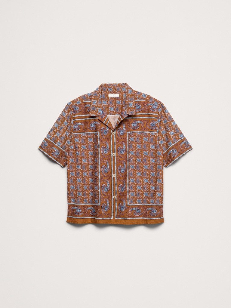 Relaxed-Fit Cotton Poplin Resort Shirt