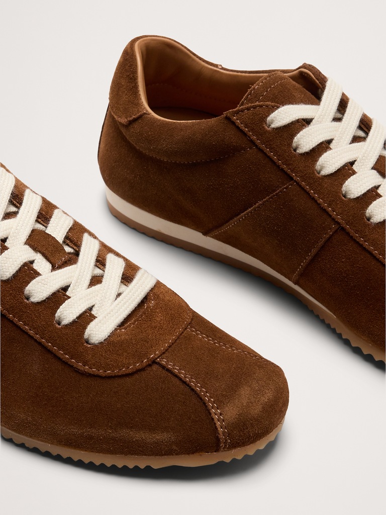 Italian Suede Low Profile Sneaker