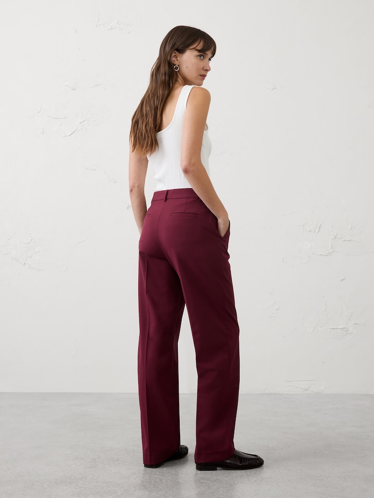 Straight High-Rise Sculpted Trouser