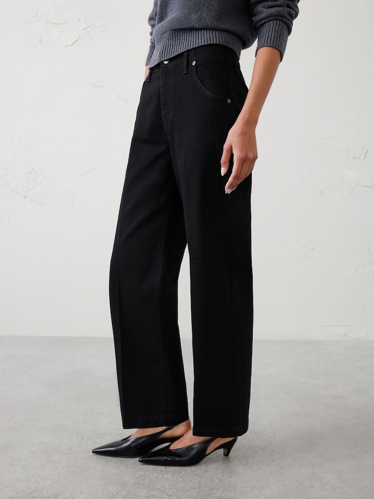 Straight High-Rise Tailored Jean