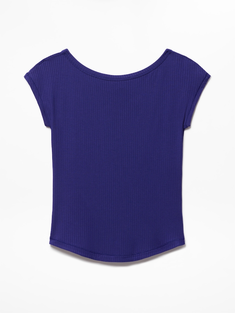 Perfect Rib Boatneck Tee