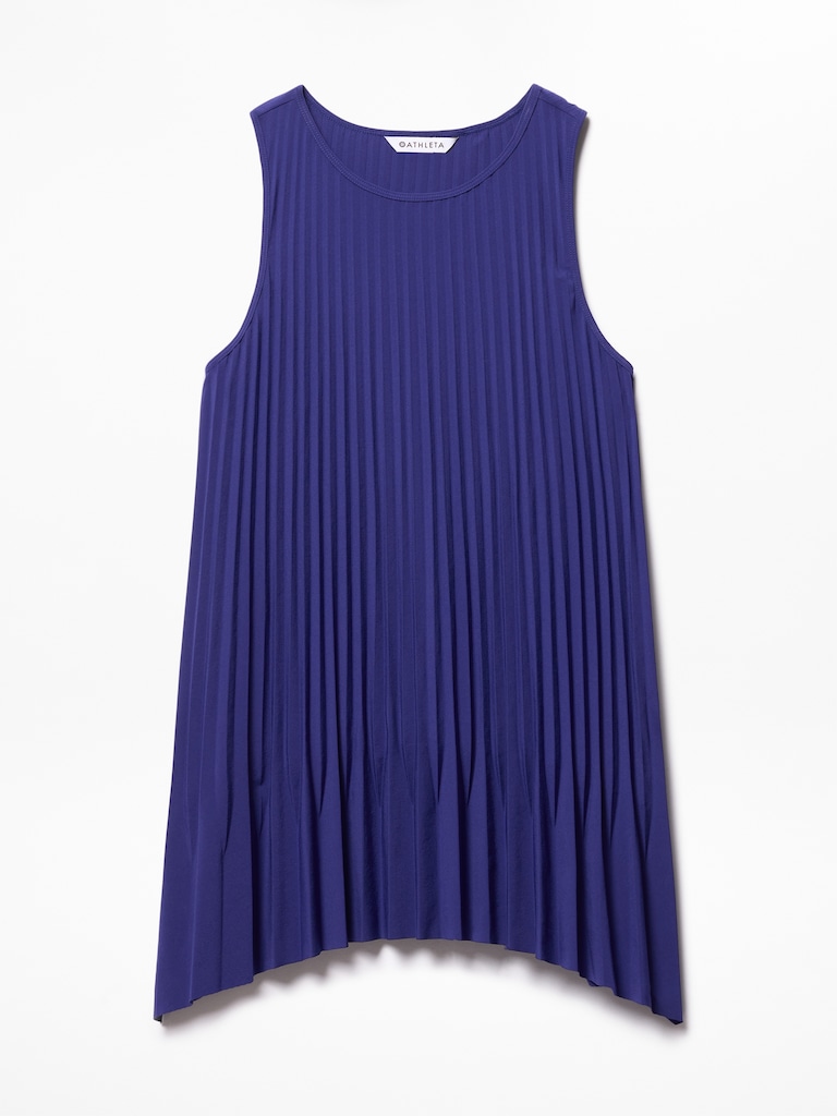 Featherweight Plissé Tank