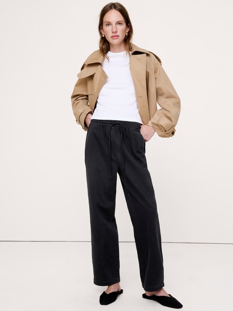 The Getaway Straight-Leg Pant in Cotton