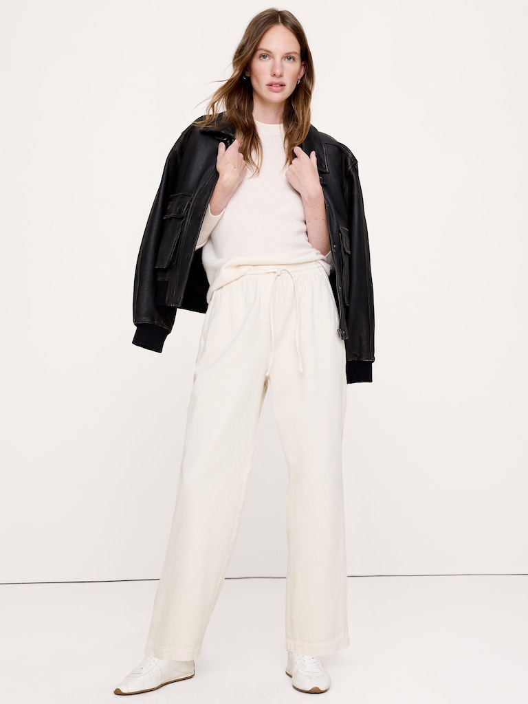 The Getaway Straight-Leg Pant in Cotton
