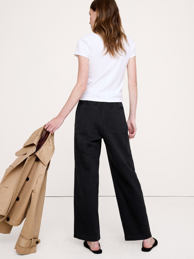 The Getaway Straight-Leg Pant in Cotton