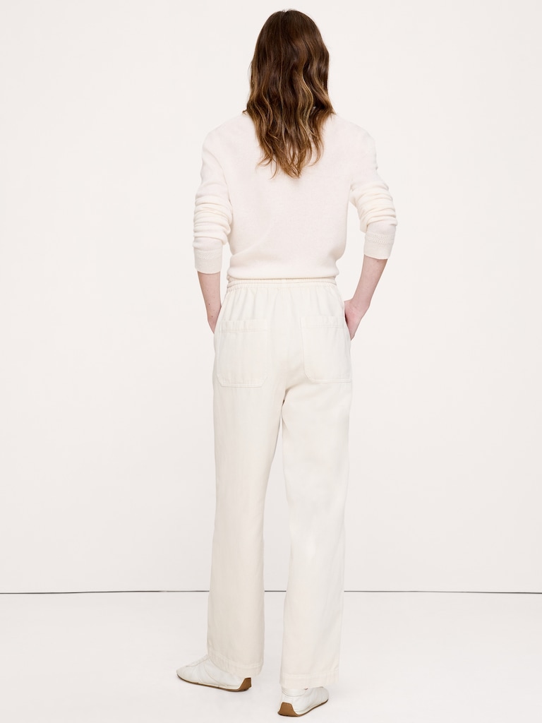 The Getaway Straight-Leg Pant in Cotton