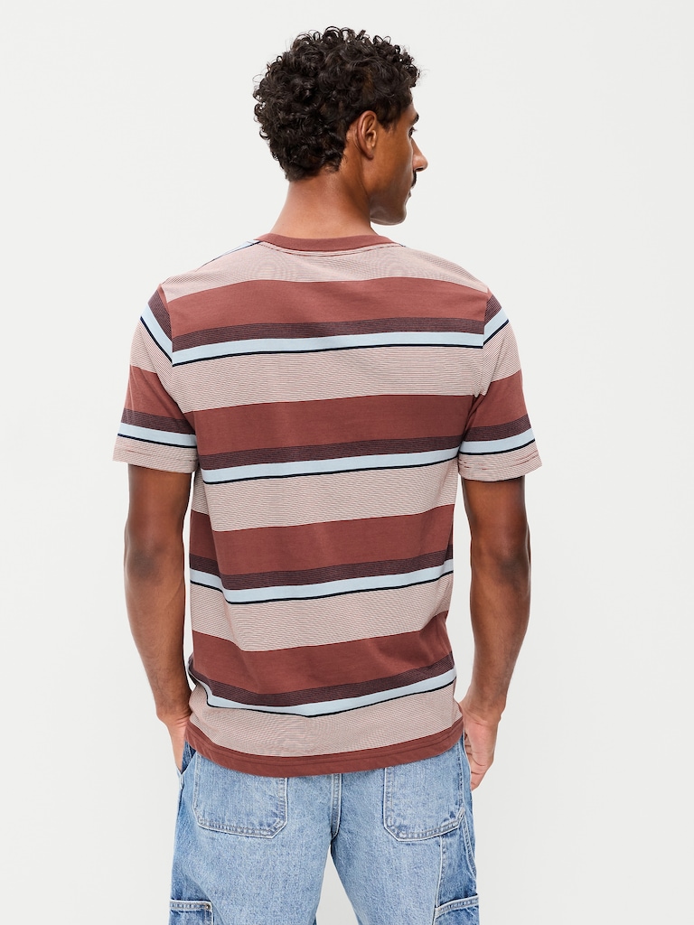 Crew-Neck Striped T-Shirt