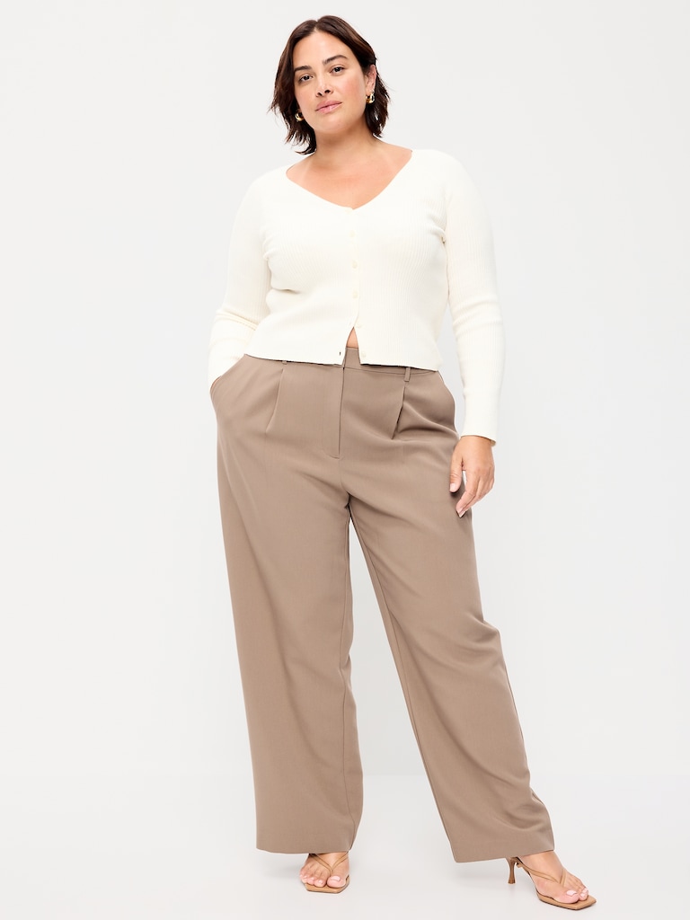 Extra High-Waisted Taylor Wide-Leg Trouser Pants