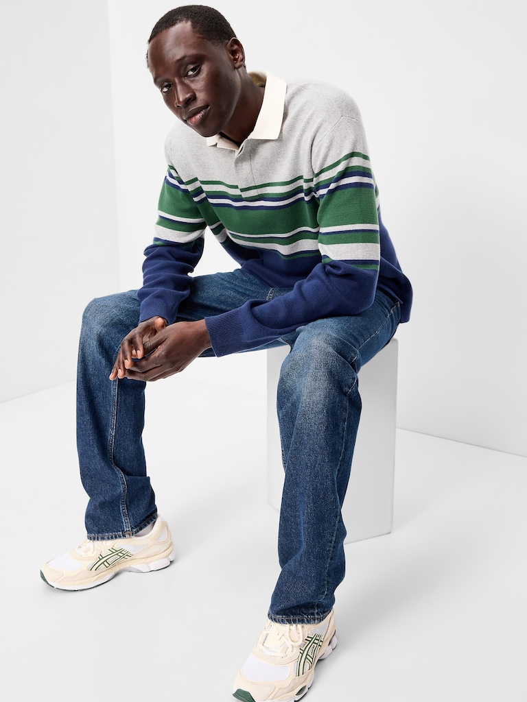 Long-Sleeve Rugby Polo