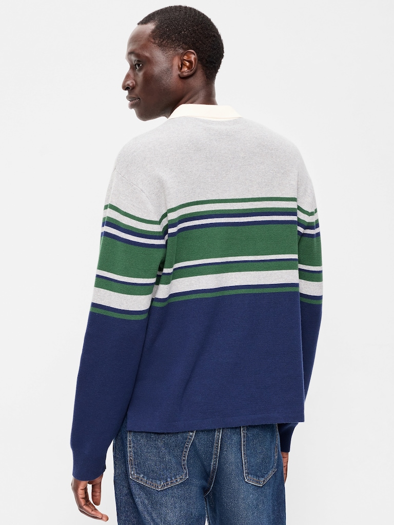 Long-Sleeve Rugby Polo