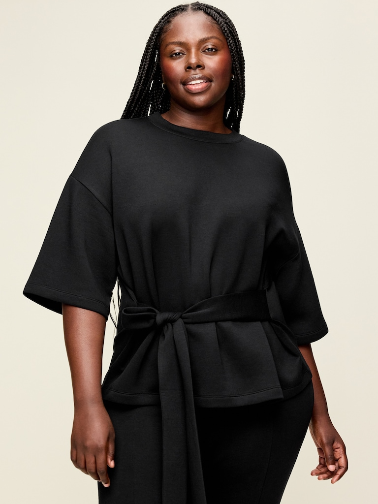 Bounce Fleece Wrap Top