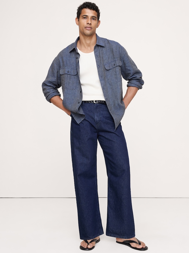 Relaxed-Fit Linen Explorer Shirt