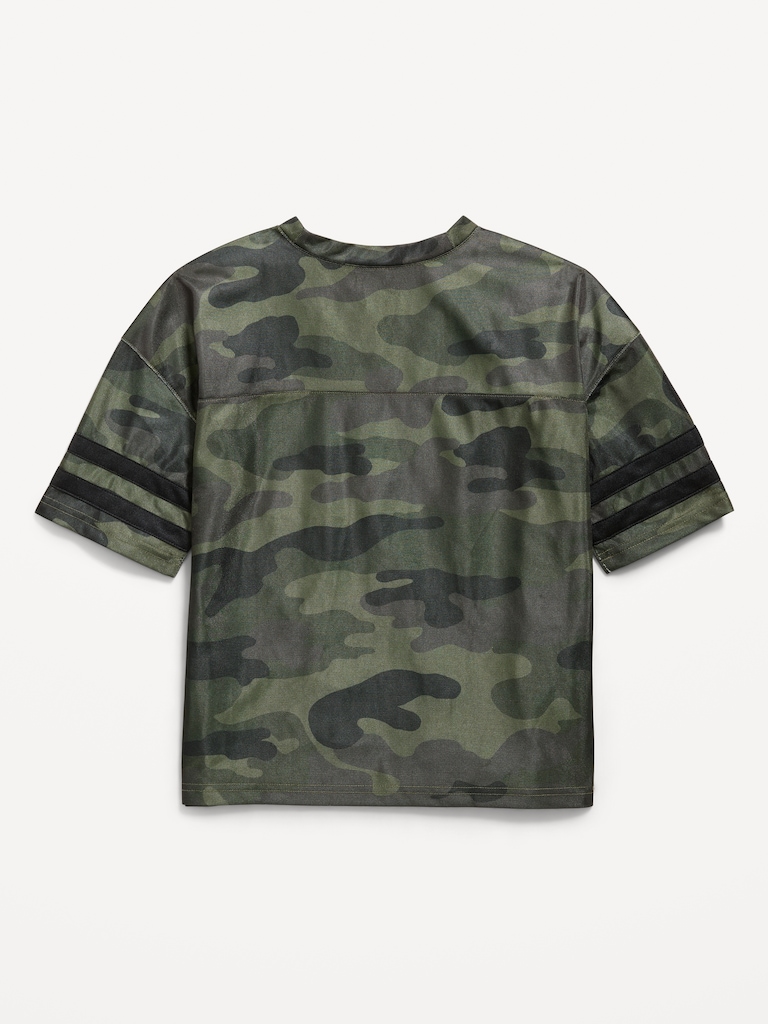 Oversized Football-Style Lifestyle Jersey T-Shirt for Boys