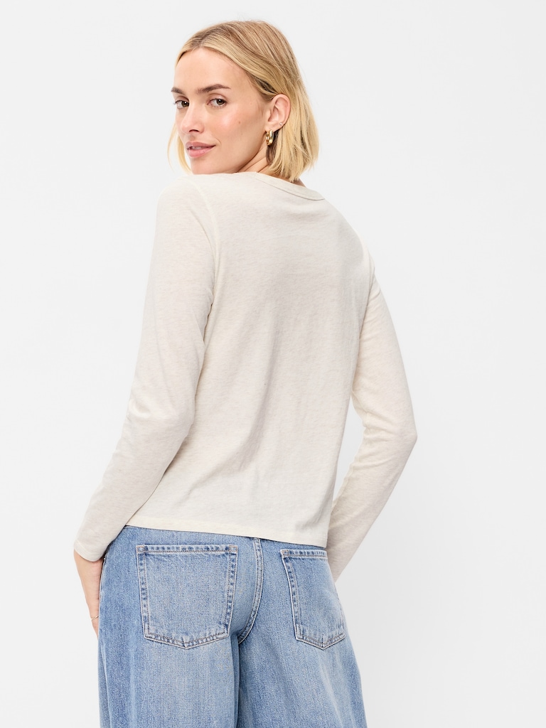 EveryWear Long-Sleeve Crew-Neck T-Shirt