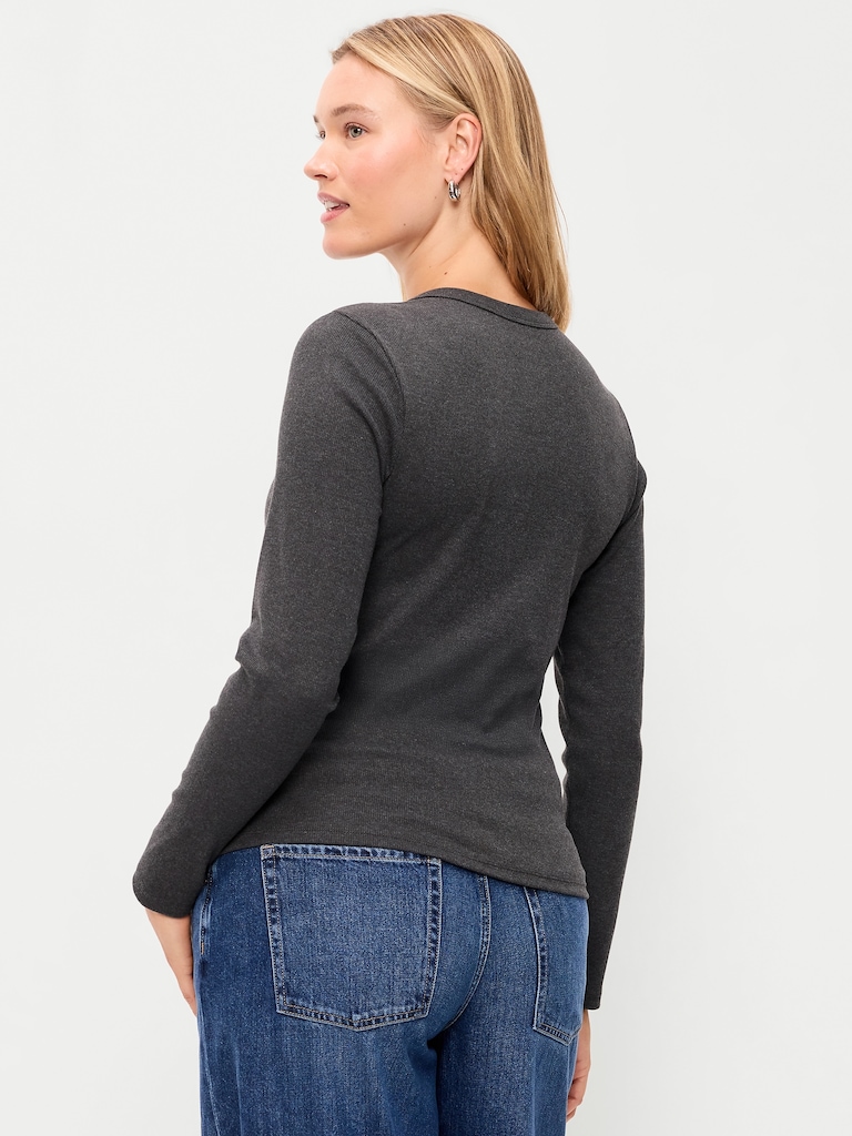 Snug Long-Sleeve Crew-Neck T-Shirt