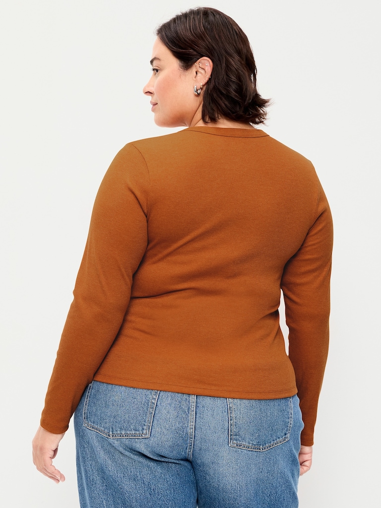 Snug Long-Sleeve Crew-Neck T-Shirt