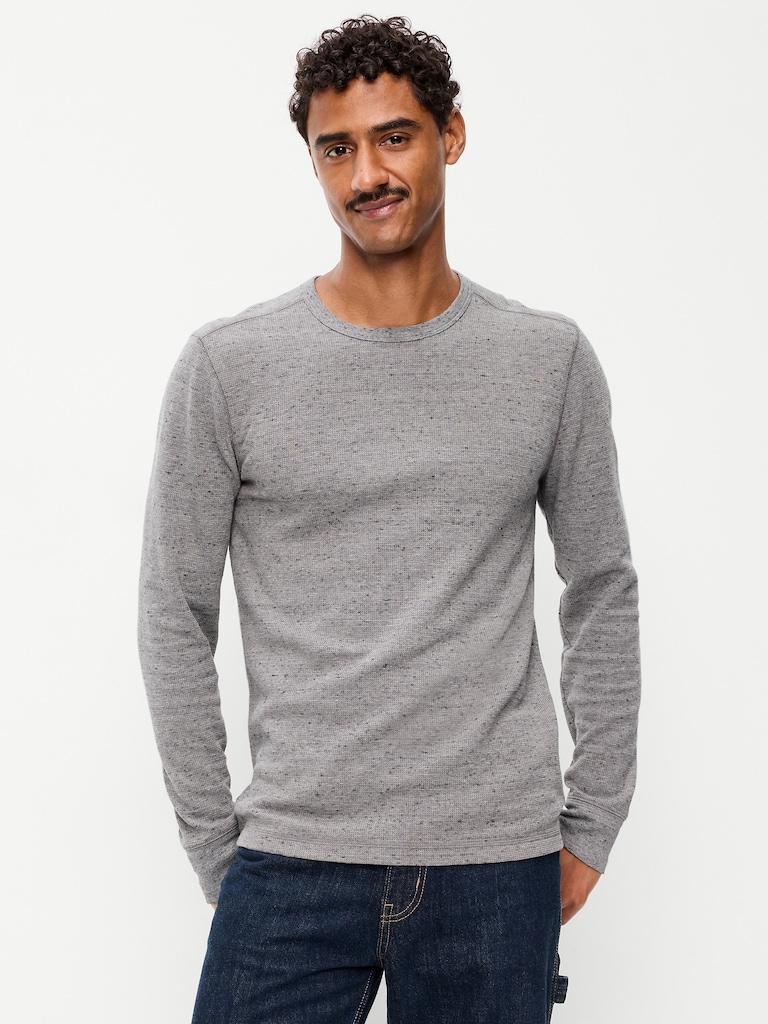 Crew-Neck Waffle T-Shirt