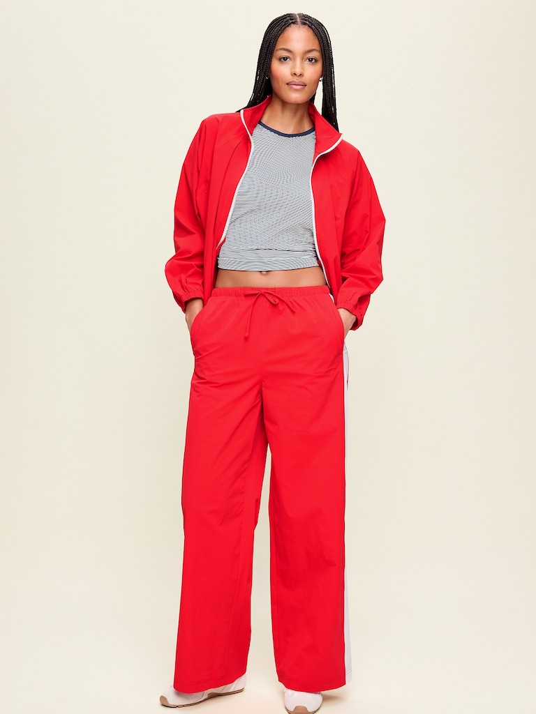 High-Waisted TrekTech Lightweight Woven Active Pants