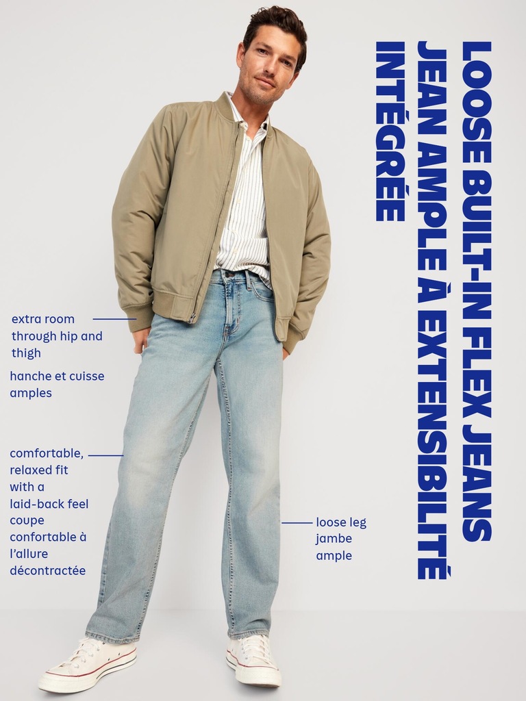 Loose Built-In Flex Jeans