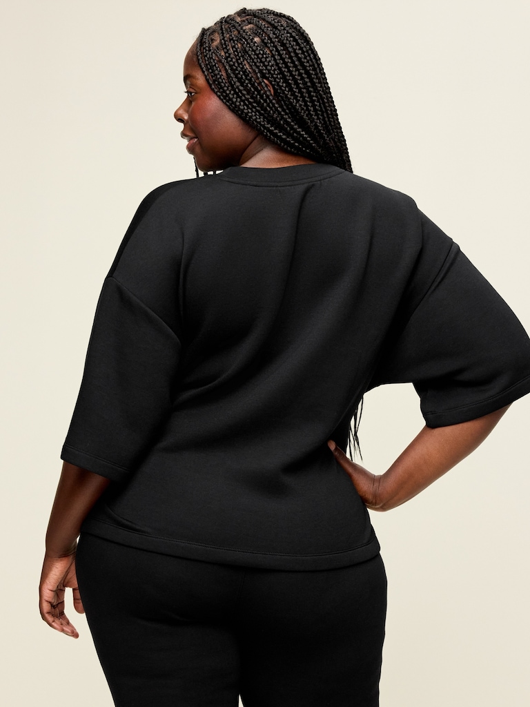 Bounce Fleece Wrap Top