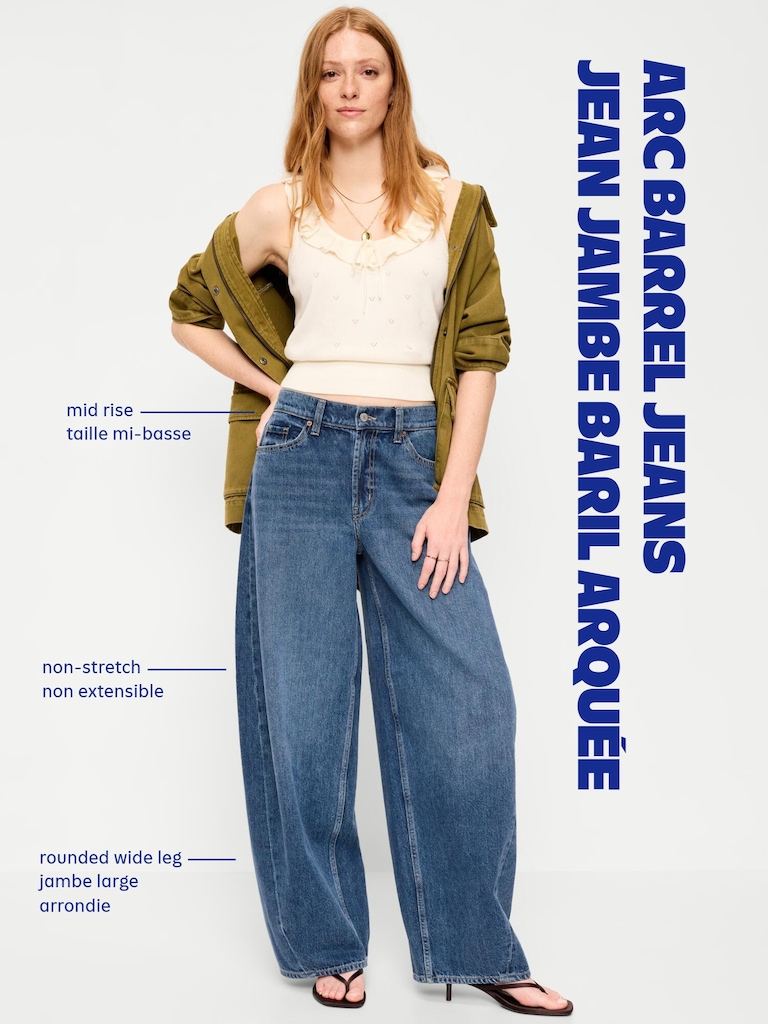 The Arc Mid-Rise Barrel Jeans