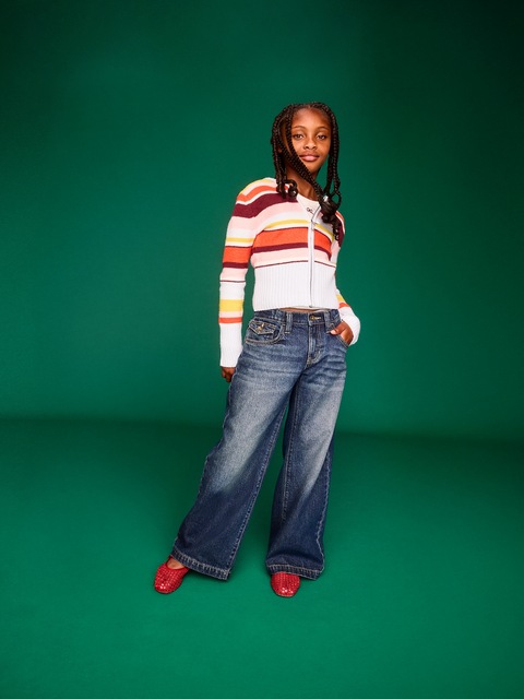 Low-Rise Super Baggy Wide-Leg Jeans for Girls