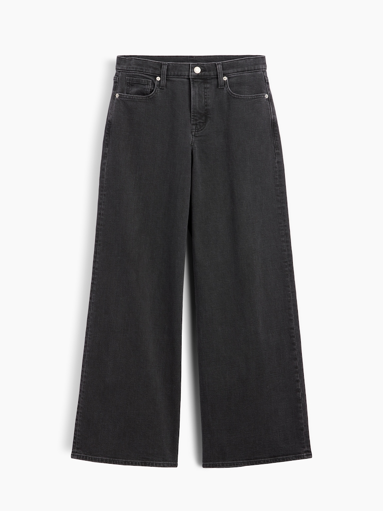Mid Rise Wide-Leg Jeans