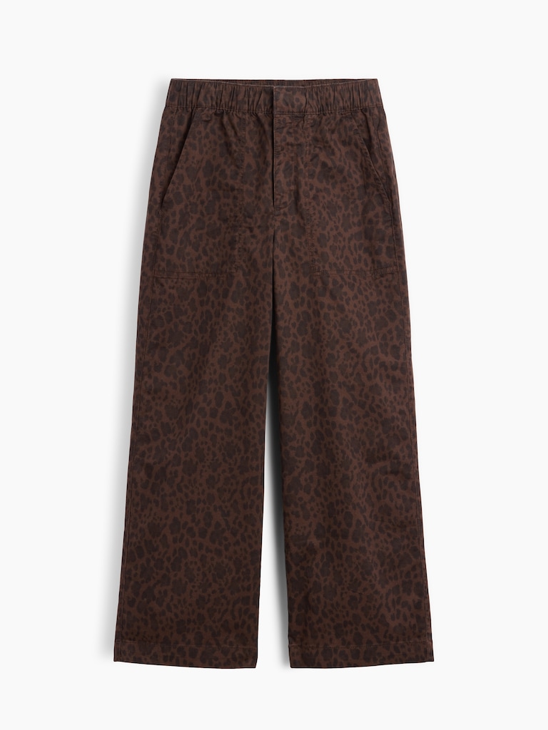 Mid Rise Wide-Leg Khakis
