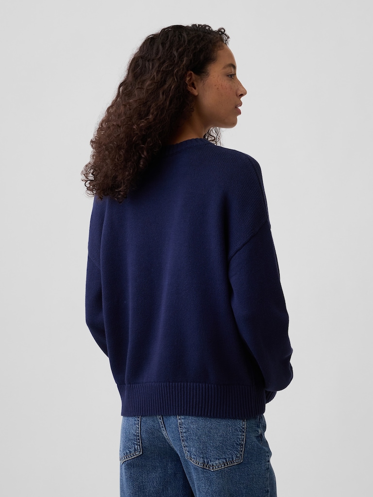Relaxed Stripe Crewneck Sweater
