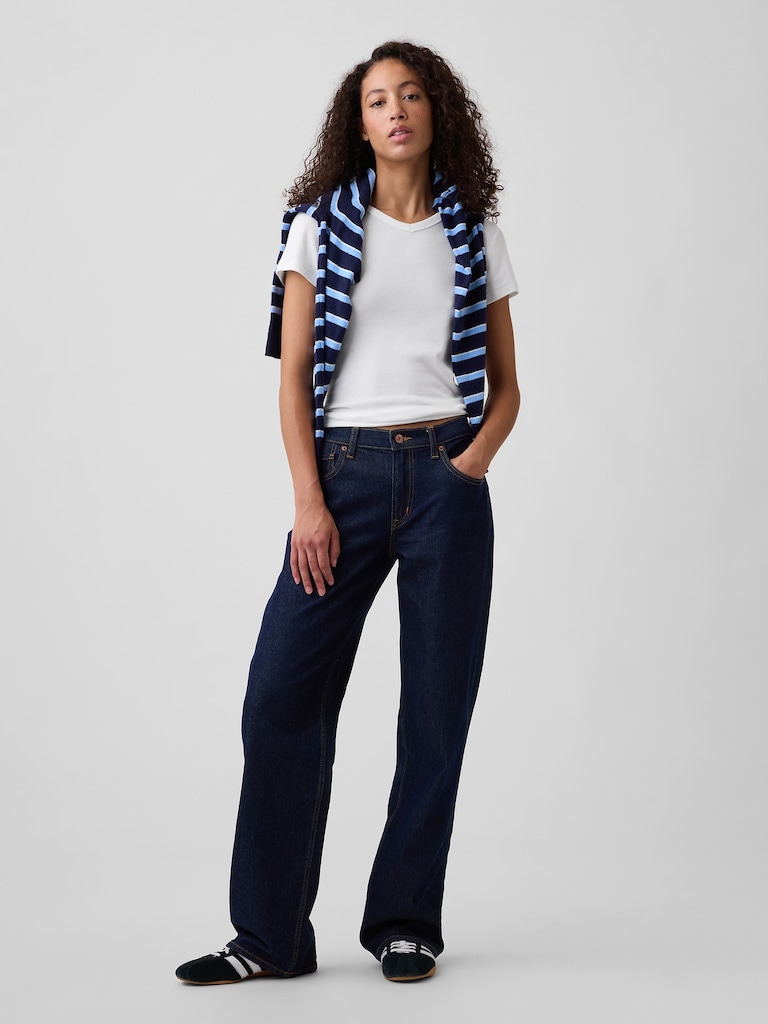 Modern Ribbed High-Neck T-Shirt