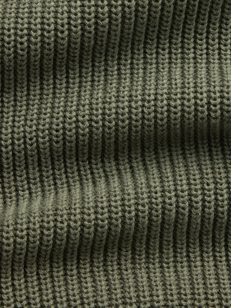 100% Cotton Relaxed Shaker Sweater