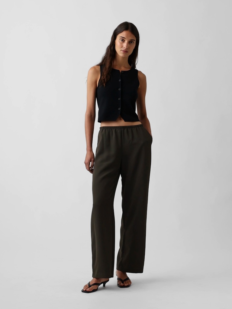 Easy Wide-Leg Pants
