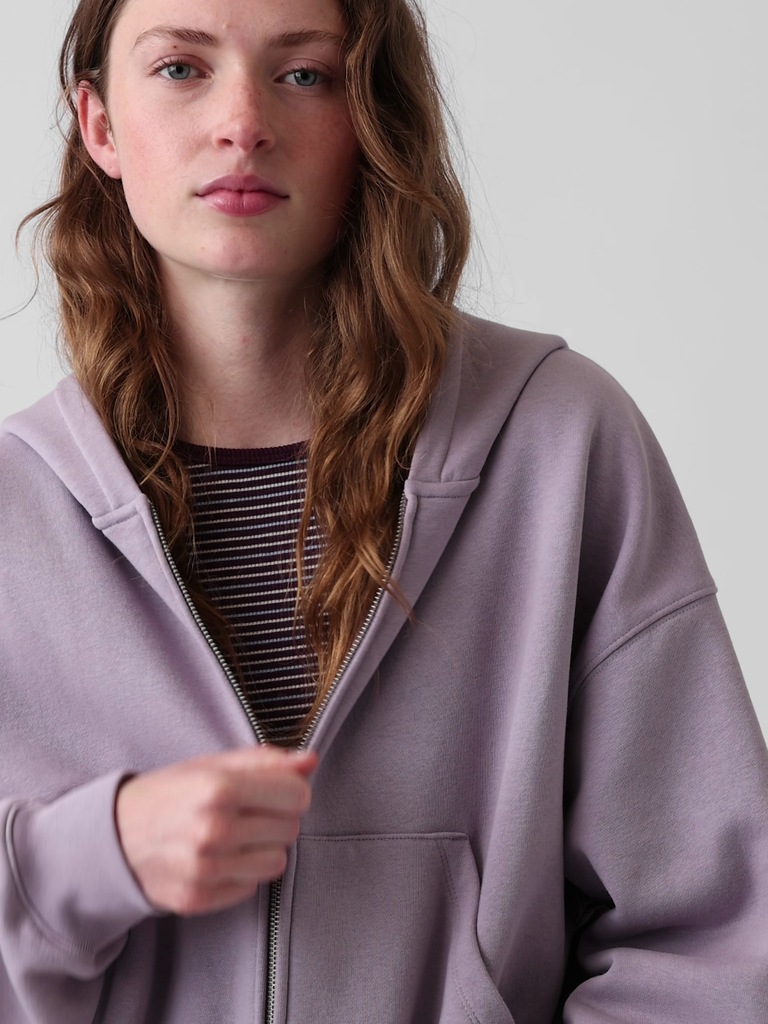 VintageSoft Wedge Zip Hoodie